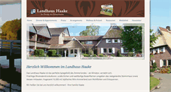 Desktop Screenshot of landhaus-haake.de